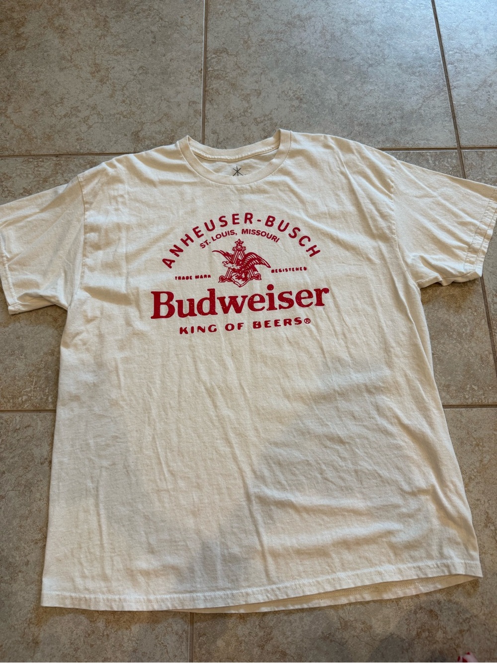 Budweiser Tee with Red Logo